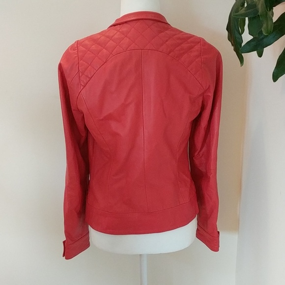 DDP French Clothing Company Red Leather Jacket - Picture 4 of 8